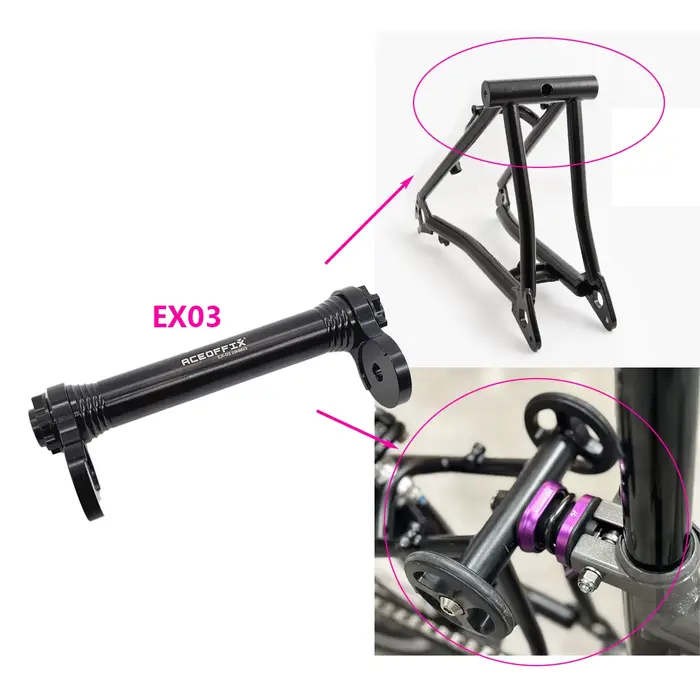 Aceoffix-Extension de roue facile pour vélo pliant Bromsilice