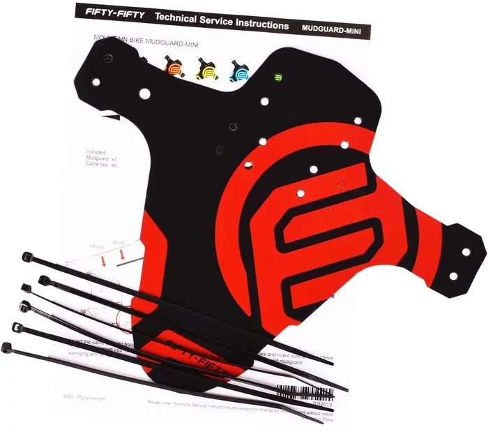 Garde-boue pour vélo VTT FIFTY-FIFTY, garde-boue avant et arrière compatible, adapté aux vélos S 26'