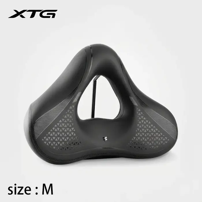 Selle de vélo ergonomique, siège de vélo ultra-large en mousse à mémoire de forme pour VTT/vélos de 