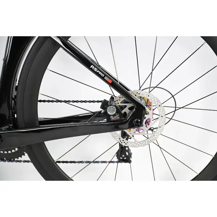 TWITTER R5pro Vélo de route en fibre de carbone 22/24 vitesses avec freins à disque hydrauliques disponibles en 7 tailles - 43.5/46/48/50/52/54/56