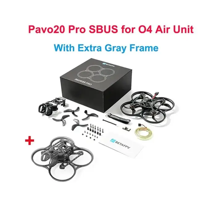 BETAFPV Pavo20 O4 Pro II quadrirotor BWhoop sans balais 1104 72000KV moteur F4 2-3S 20A AIO avec récepteur ELRS/SBUS unité O4 Pro