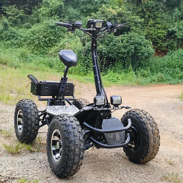 Scooter électrique de voyage 60v 60ah 21 pouces 10000W 4 roues pliant adulte tout Terrain véhicule Q