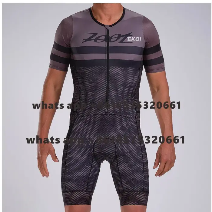 ZOOTEKOI nouveaux hommes cyclisme combinaison Triathlon à manches courtes respirant Trisuit été course body vélo vêtements Ciclismo