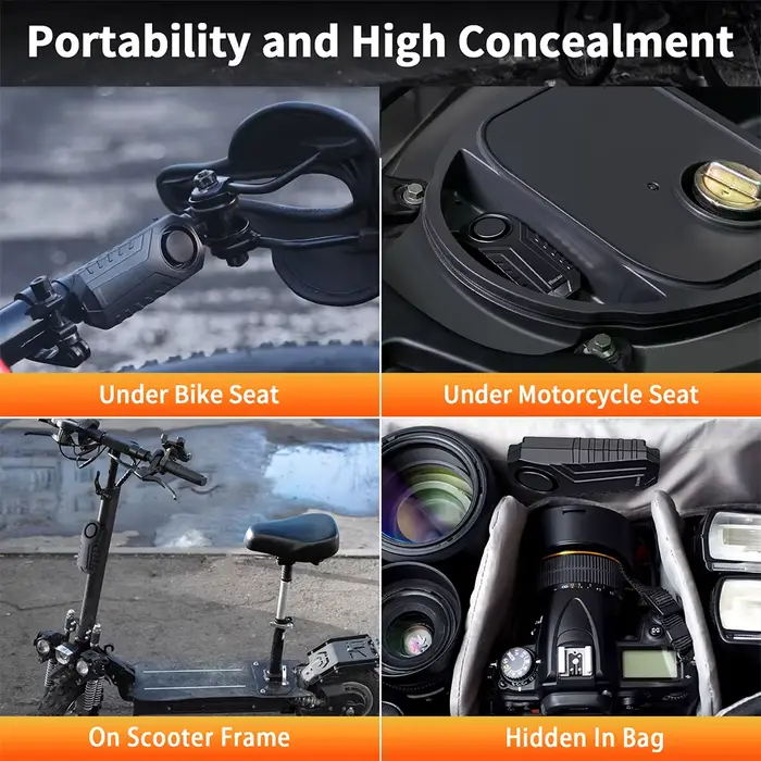 Alarme antivol pour vélo Wsdcam, alarme pour moto, alarme étanche 113 dB avec télécommande