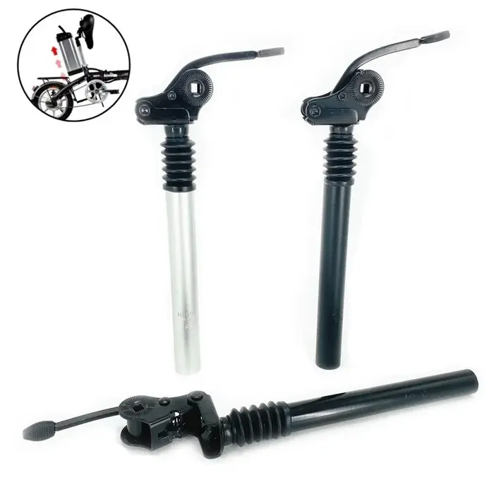 Tige de selle d'amortisseur de vélo électrique pliant 25.4mm 27.2mm 28.6mm 31.8mm 33.9mm 34mm 300mm 350mm