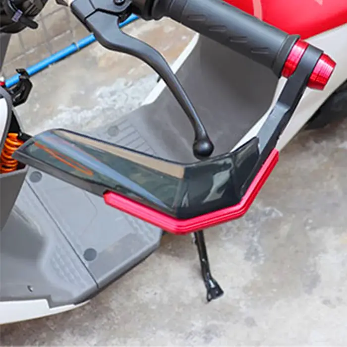 Protecteur de chute 2 pièces pour moto Scooter montagne e-bike en alliage d'aluminium ABS coupe-vent