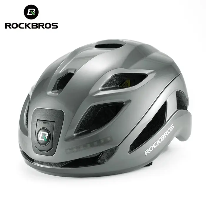 Casque de vélo avec lumière LED iodée