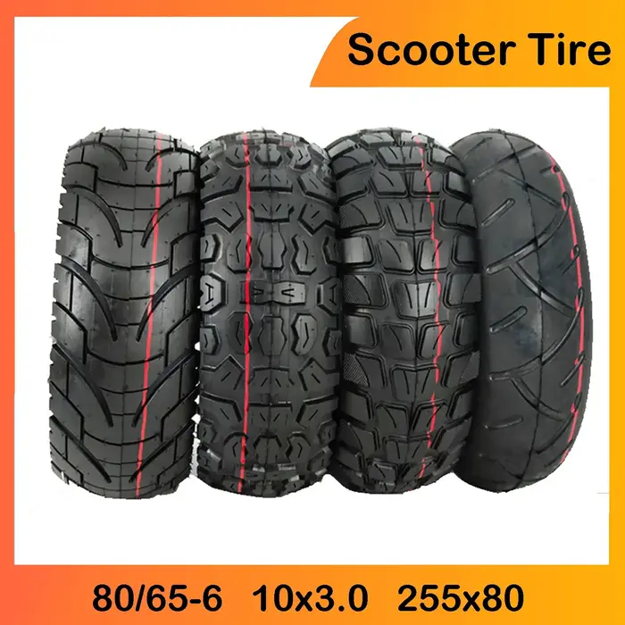Pneu de Scooter électrique 10 pouces 80/65-6 255x80
