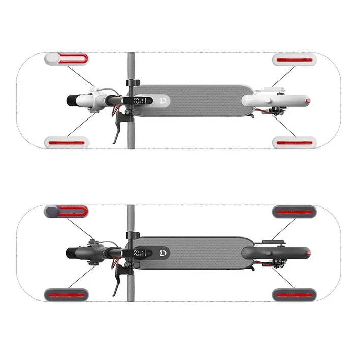 Coque de protection autocollante pour roues avant et arrière de trottinette électrique M365