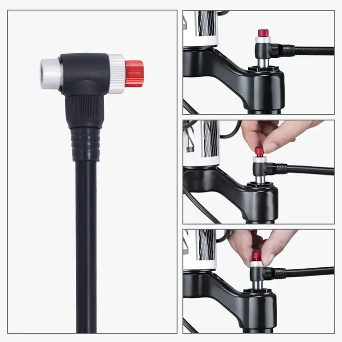 Pompe à air de vélo Portable haute pression 350psi avec jauge pour fourche et Suspension arrière amortisseur