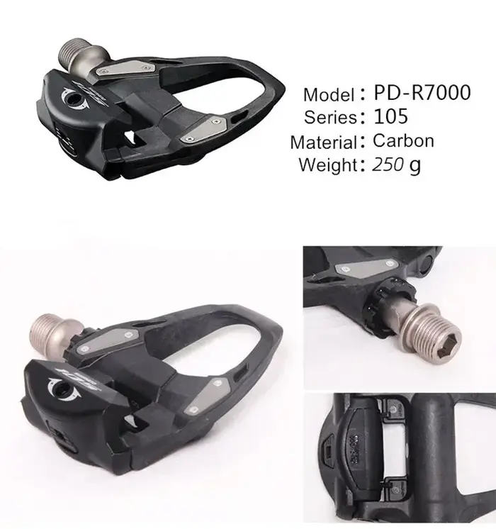 Pédales de vélo de route Shimano 105 Lock Pedal PD R7000