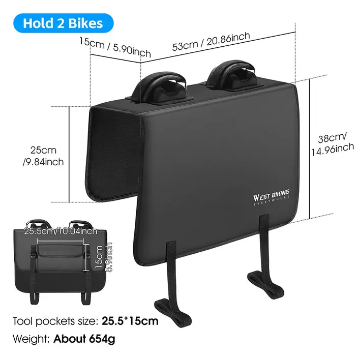 WEST BIKING Pickup camion hayon vélo Pad vélo Transport anti-rayures Protection outils Pad route tra