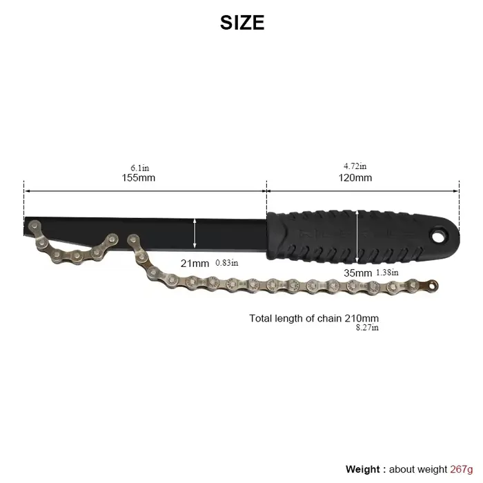 Kit d'outils de retrait de volant d'inertie de vélo avec clé à Cassette