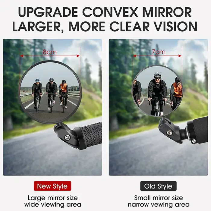 WEST BIKING Rétroviseur de vélo 360 °   Miroir de vélo à Rotation réglable, extrémité de barre de vé