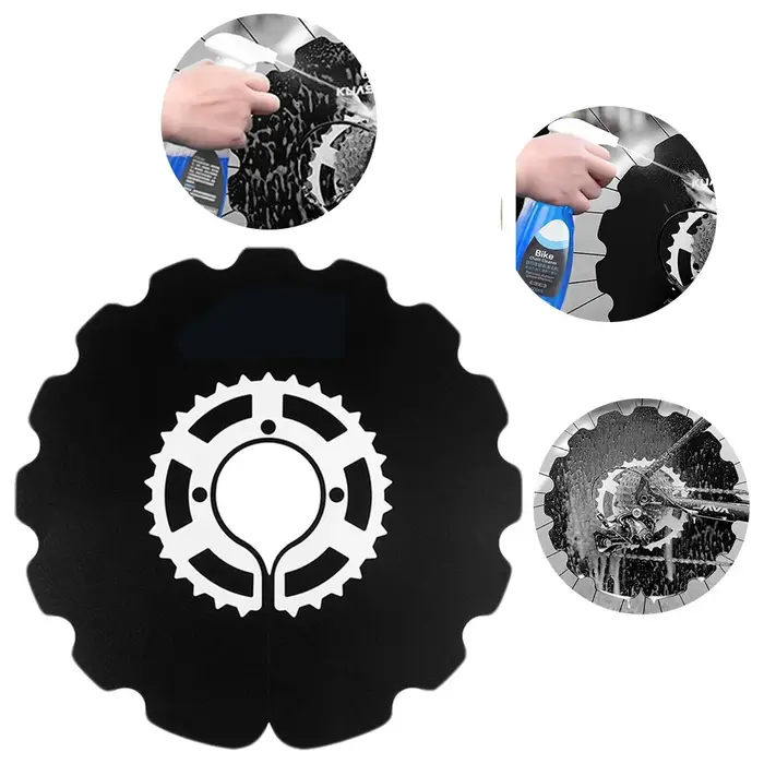 Housse de protection pour le nettoyage des freins à disque de vélo