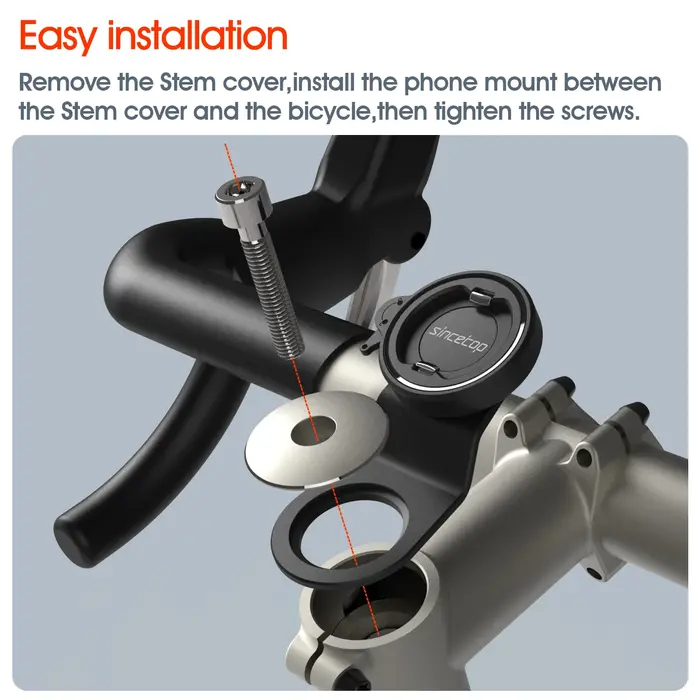 Support de téléphone pour tige de vélo