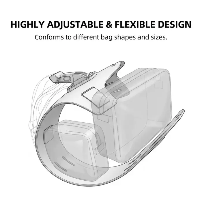 Support de sac de selle de vélo blanc réglable à dégagement rapide pour VTT et vélo de route robuste et léger pour déplacements quotidiens