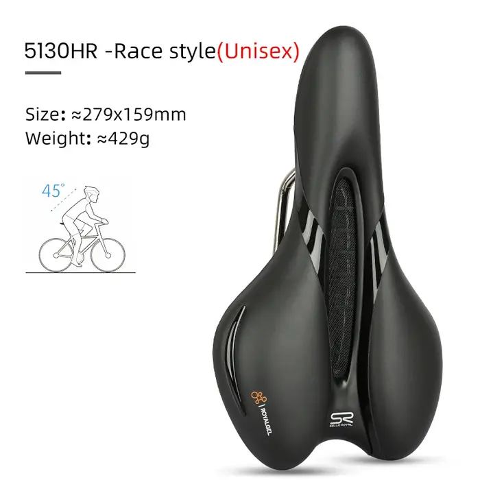SELLE ROYAL-Selle de Vélo Respirante Ajourée, Absorbe les Chocs, VTT, Vélo de Route, Coussin Doux et