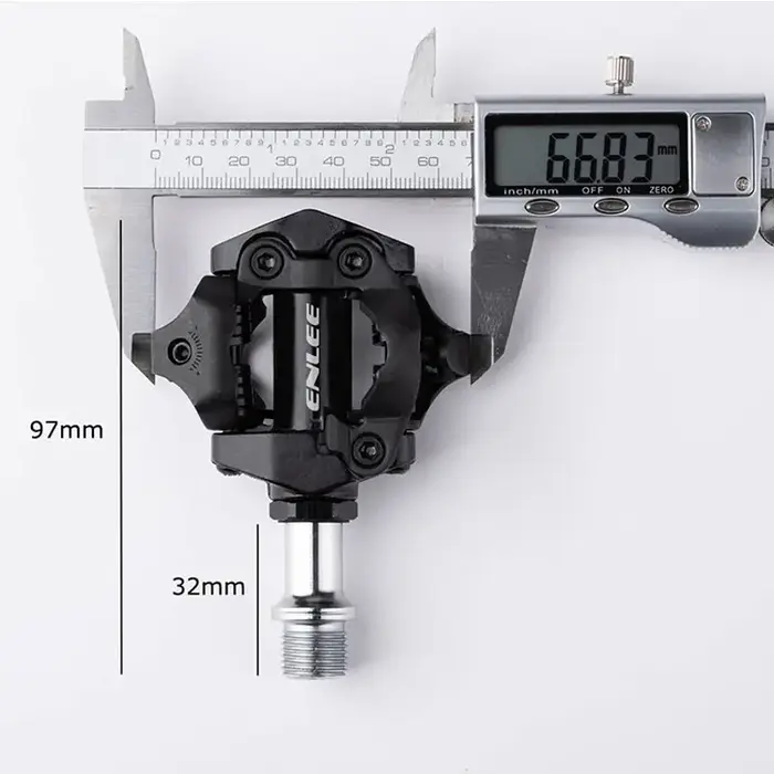 ENLEE pédale de verrouillage de vélo 1 avec taquet gratuit pour système SPD vtt route aluminium anti