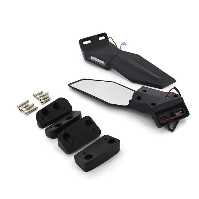 Rétroviseur Convexe Universel pour Moto, Scooter, E-Bike, 2 Pièces/Paire, 6mm