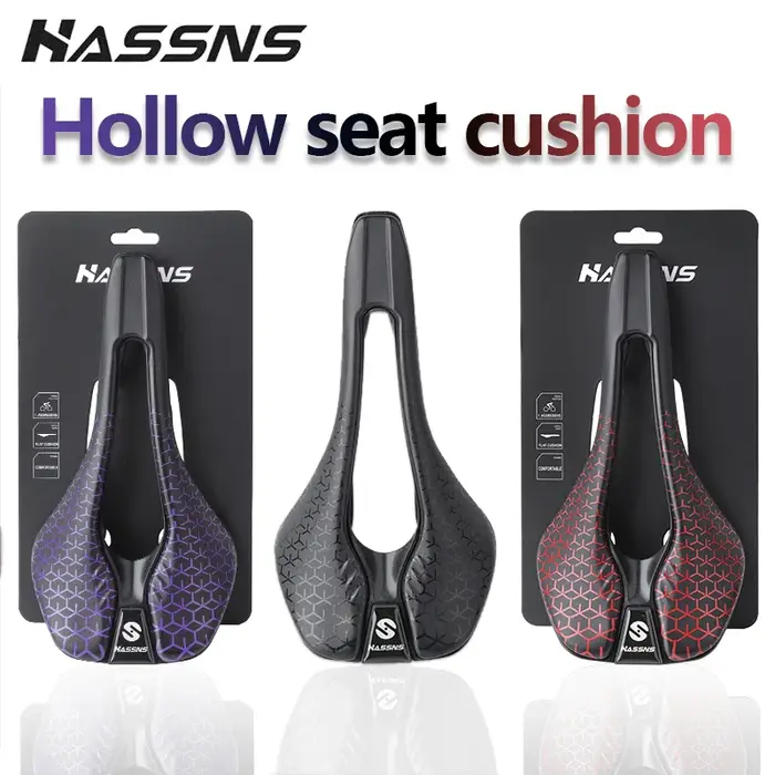Selle de vélo en cuir HASSNS 145 mm