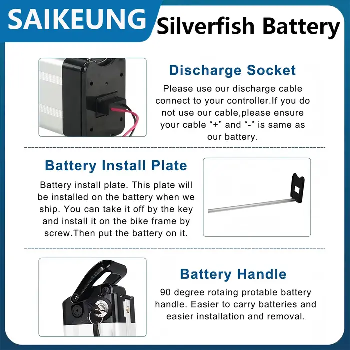 Batterie de vélo électrique pliable 48V 50Ah 36V 52V 60V 72V 25Ah 30Ah 40Ah 45Ah 60Ah 750W 1000W 2000W pour vélos