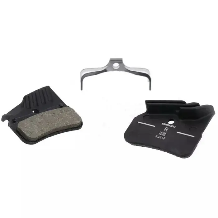 Plaquettes de frein en résine Shimano BR-M9120 N03A avec ailettes et ressort PASTIGLIE FRENO