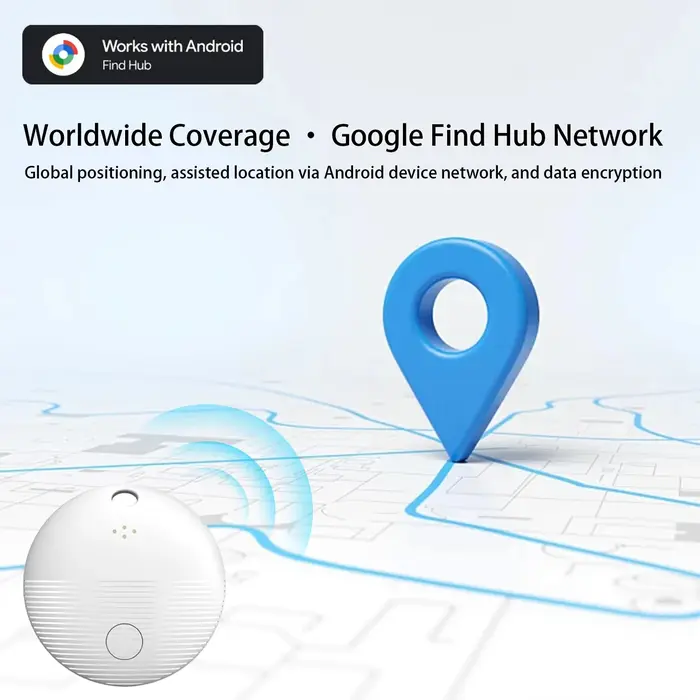 Traceur GPS Google Find My, localisateur Bluetooth portable pour vélo et clés, anti-perte pour Android et Airtag