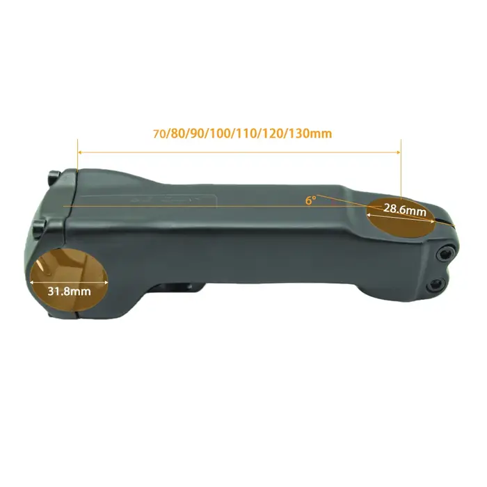 Full Carbon 6 ° Tige de vélo de route Aero Riser avec câblage interne intégré et cockpit dissimulé pour SL7 70mm-130mm