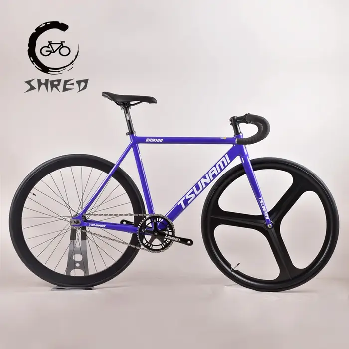TSUNAMI-Vélo de Course SNM100 Fixie Partners, Vitesse Unique, Cadre en Aluminium 700C, Pièces de Cyc