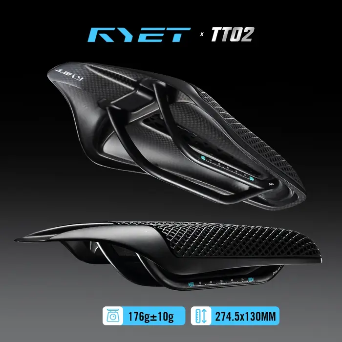 Selle de triathlon RYET TT02 imprimée en 3D
