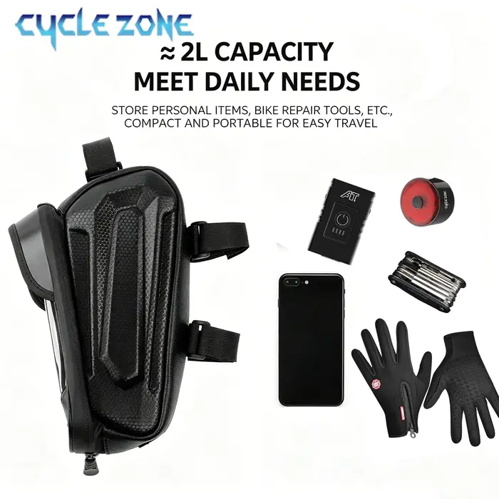 Sacoche de cadre de vélo pour tube supérieur