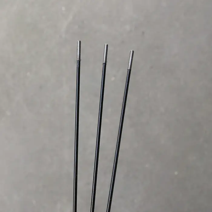 Lot de 5 rayons de vélo noirs de 14G de diamètre