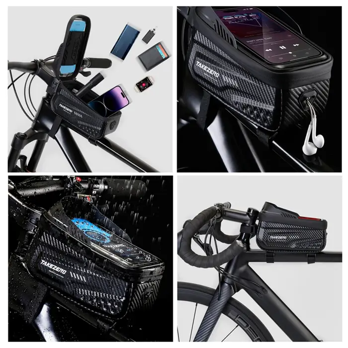 Sac de vélo étanche à écran tactile