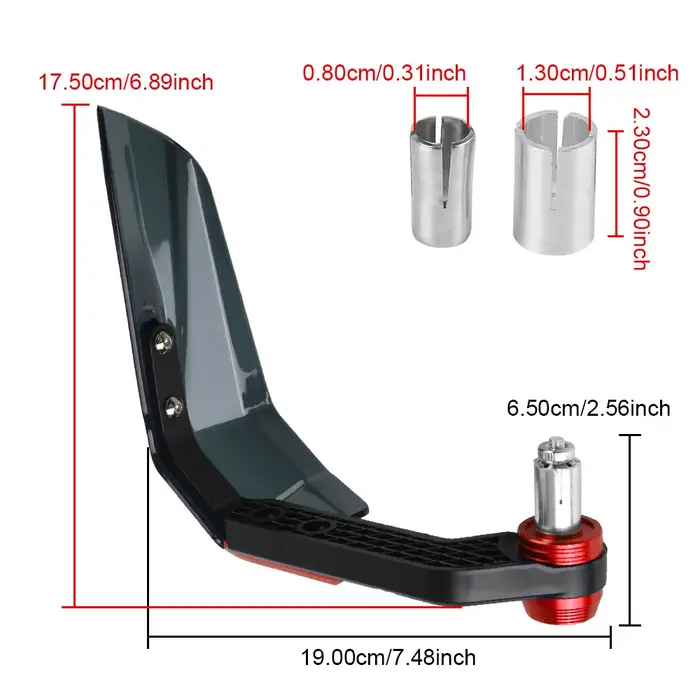 Protège-mains de moto en alliage d'aluminium