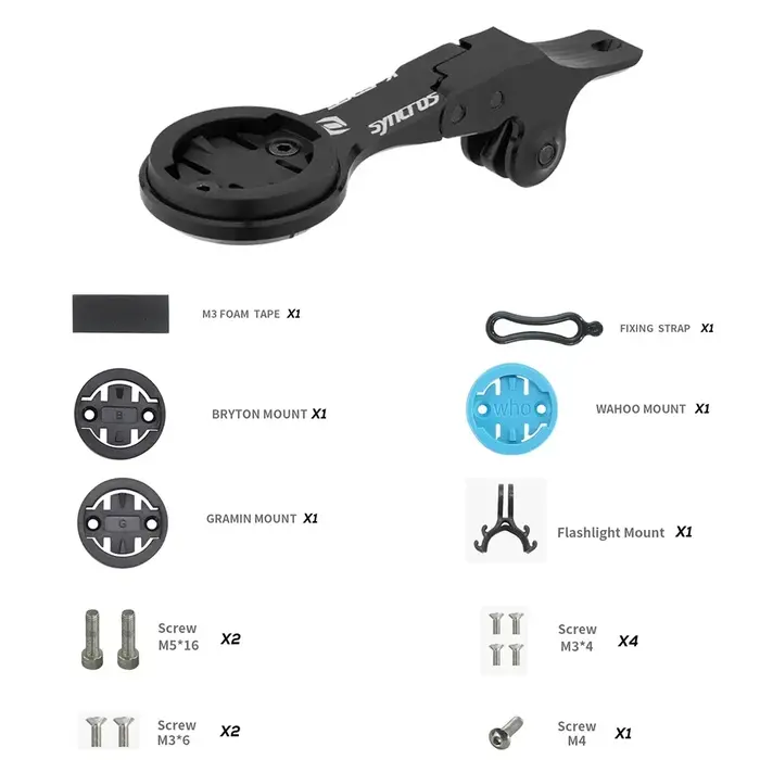 Aluminum Alloy Bike Computer Mount for Syncros Fraser Creston iC Cockpits Compatible with GoPro