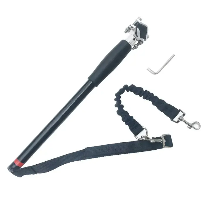 Nouvelle laisse de vélo pour chien à poignée libre, rétractable, facile à installer, laisse de vélo pour chien supprimé pour l'entraînement en plein air, essentiels pour chiens de marche