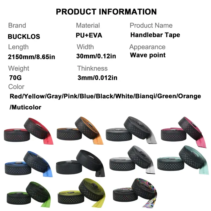 BUCKLOS – bande de guidon de vélo de route