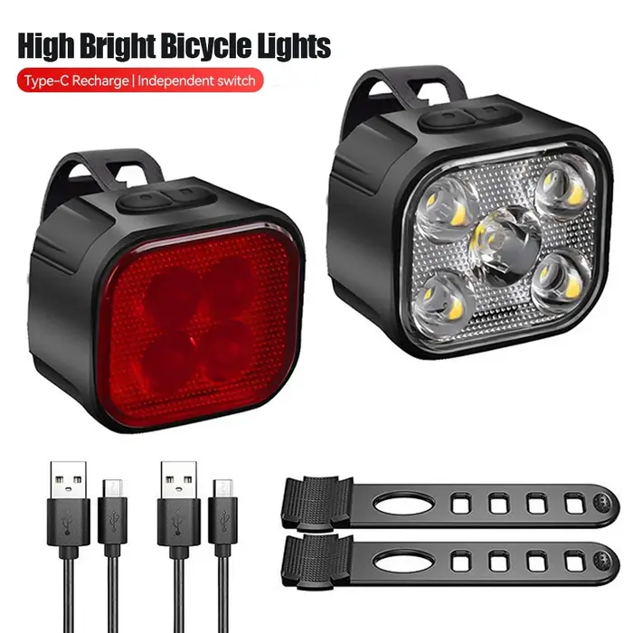 Feux avant et arrière de vélo à haute luminosité
