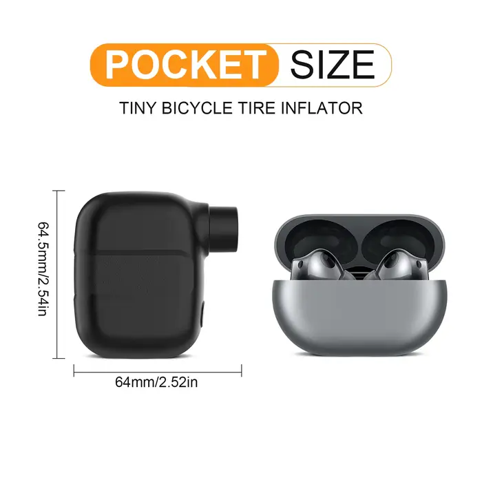 Mini pompe à vélo Portable gonfleur d'air Rechargeable 100PSI 5V type-c accessoires