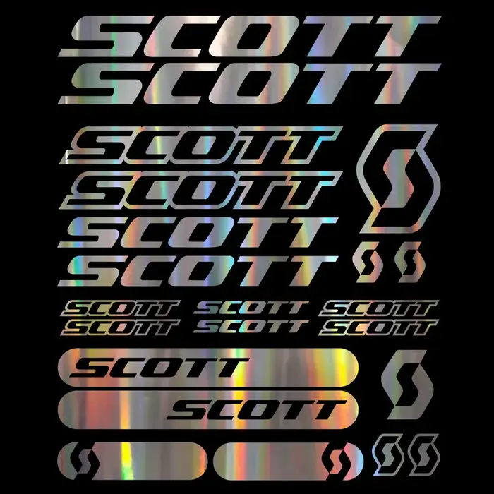 22 pièces pour SCOTT BIKE autocollants vinyle montagne cyclisme vtt