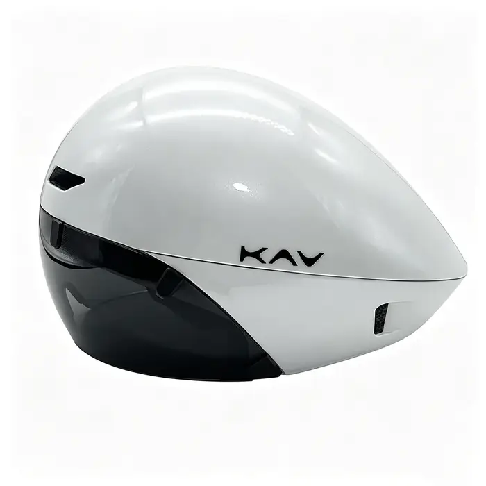 Casque de vélo de route aérodynamique pour triathlon, casque de vélo de contre-la-montre avec visière intégrée pour la course