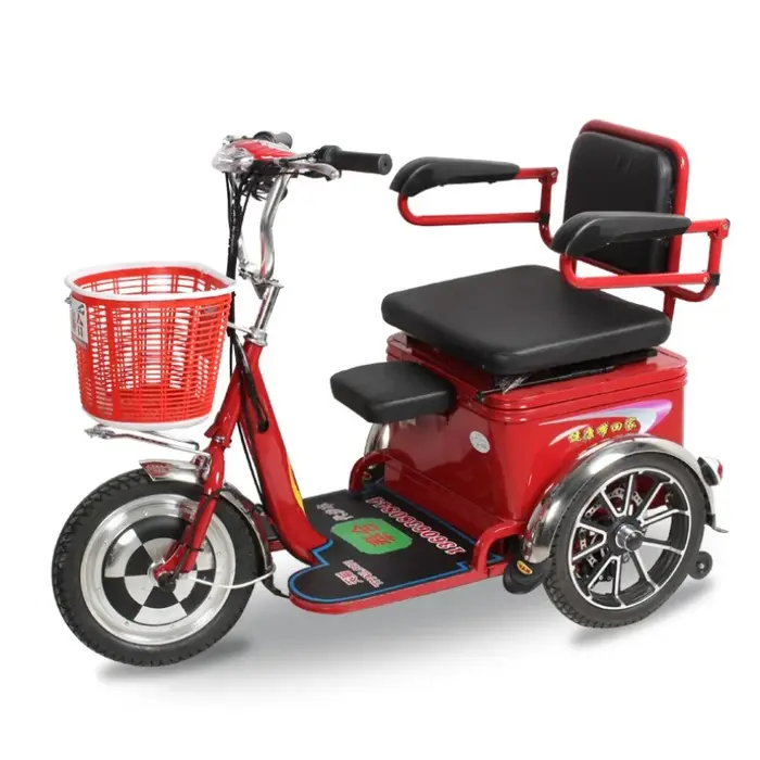 Trottinette Électrique Tout Terrain à 3 Roues avec Siège Accoudoir
