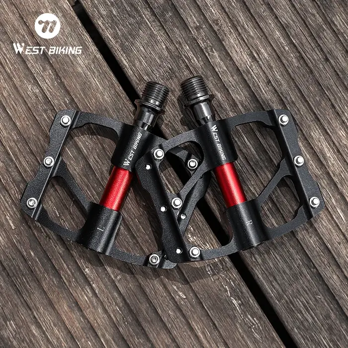 Pédales de vélo en aluminium WEST BIKING à 3 roulements
