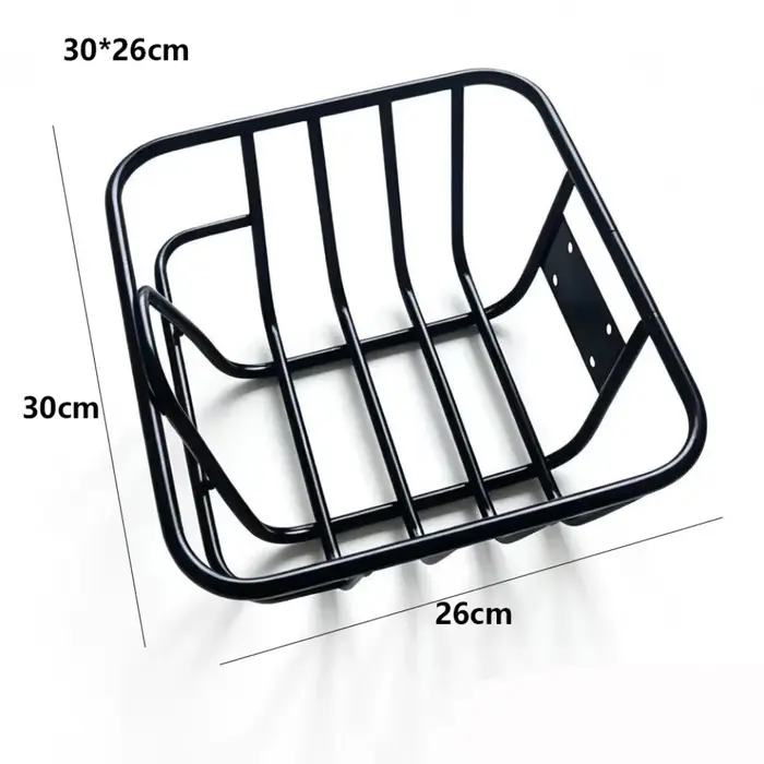 Panier arrière de vélo facile à installer, panier de vélo de montagne réglable en métal, panier arri