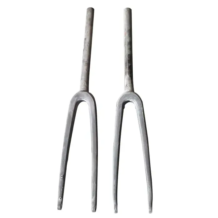 Fourche de vélo de route en fibre de carbone V3Rs 28.6mm avec supports de freins à disque pour roues 18-22 pouces en jaune rouge ou gris clair