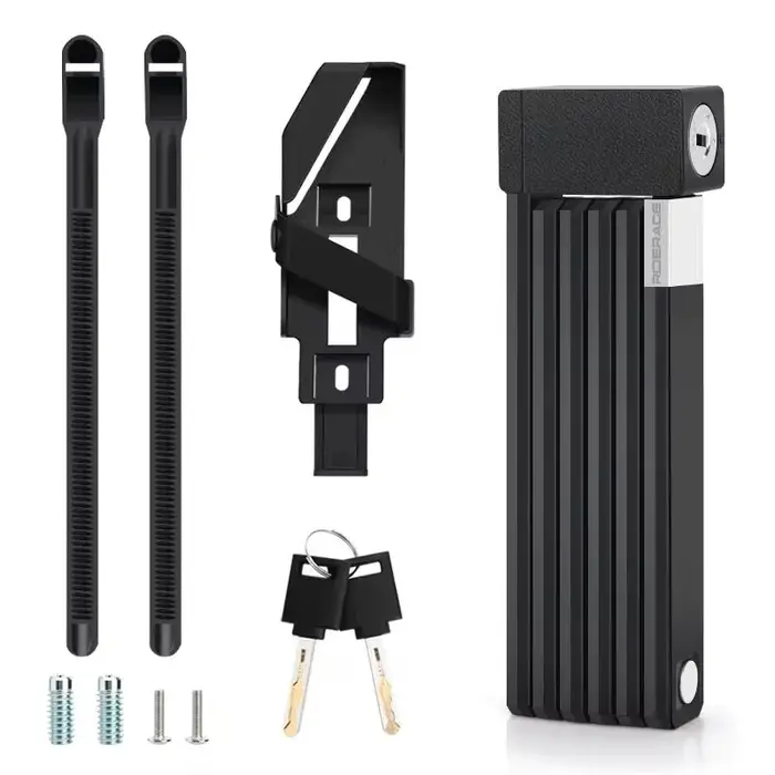 Serrures à chaîne de cyclisme, serrure de vélo pliable, Portable, haute sécurité, antivol, vtt, vélo