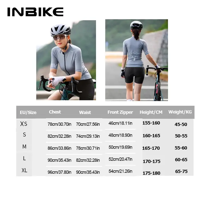 INBIKE été femmes à manches courtes maillot de cyclisme séchage rapide vtt haut vélo chemises d'équitation