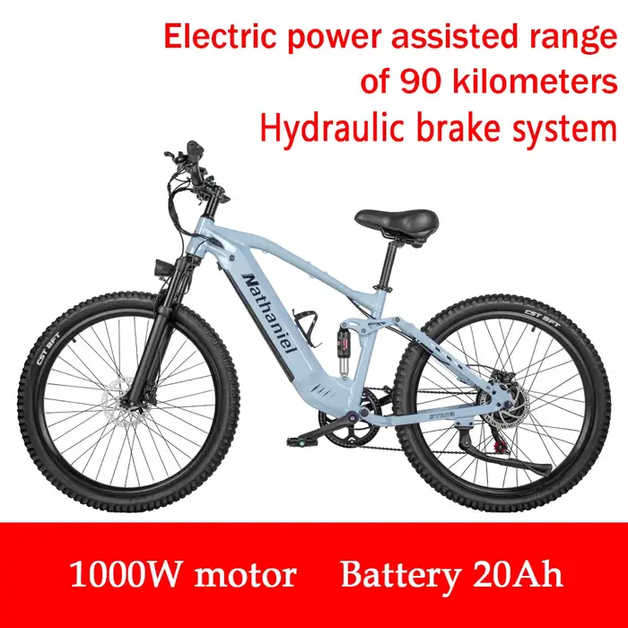 Vélo électrique 1000W 48V 20AH, 27.5 "E-Bike longue portée pour la montagne et la route, vélos élect