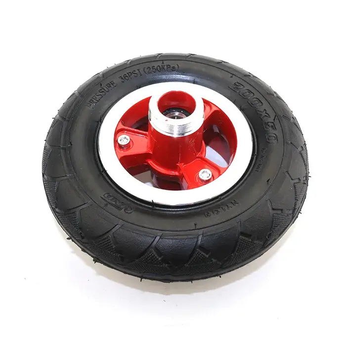 8 pouces Scooter électrique vélo roue arrière moyeu ceinture moteur pas dents pignon 200x50 pneu 8 "EPike partie 200*50 roue